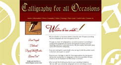 Desktop Screenshot of calligraphy-service.com