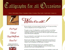 Tablet Screenshot of calligraphy-service.com